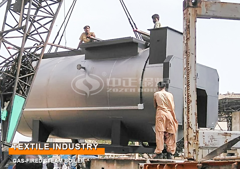 8 Ton Three Pass Gas Steam Boiler in Pakistan Textile Mill