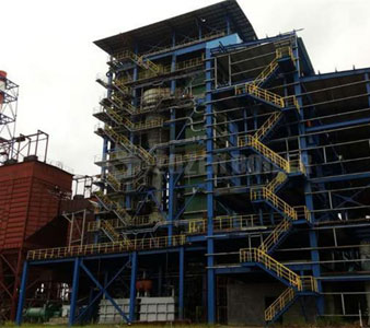 35 tph SHX circulating fluidized bed steam boiler project