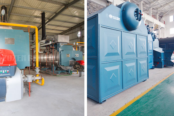 Which is the lower cost of using coal-fired and gas-fired boilers