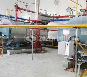 1.4MW WNS gas fired hot water boiler project
